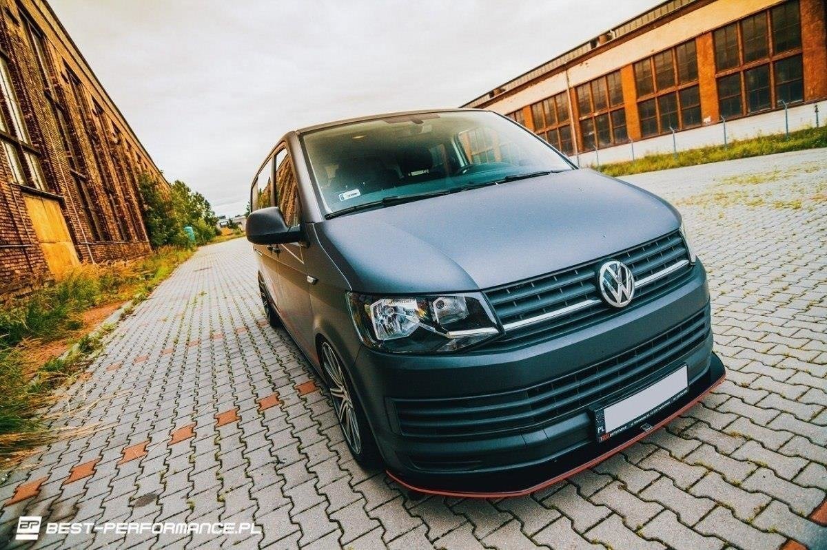 Maxton Design - für VOLKSWAGEN T6 Frontlippe V1 für - Aerowerk.