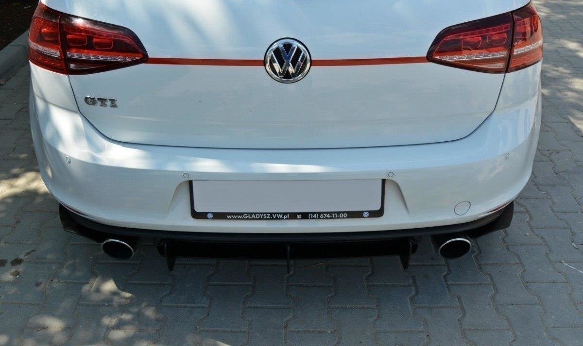 Maxton Design - für VW GOLF 7 GTI Diffusor Heck Ansatz für Diffusor für & Heck Ansatz Flaps Diffusor für - Aerowerk.