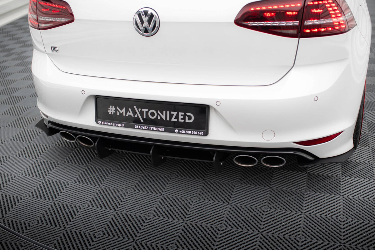 Maxton Design - für VW GOLF 7 R HATCHBACK Diffusor Heck Ansatz für Diffusor für & Heck Ansatz Flaps Diffusor für - Aerowerk.