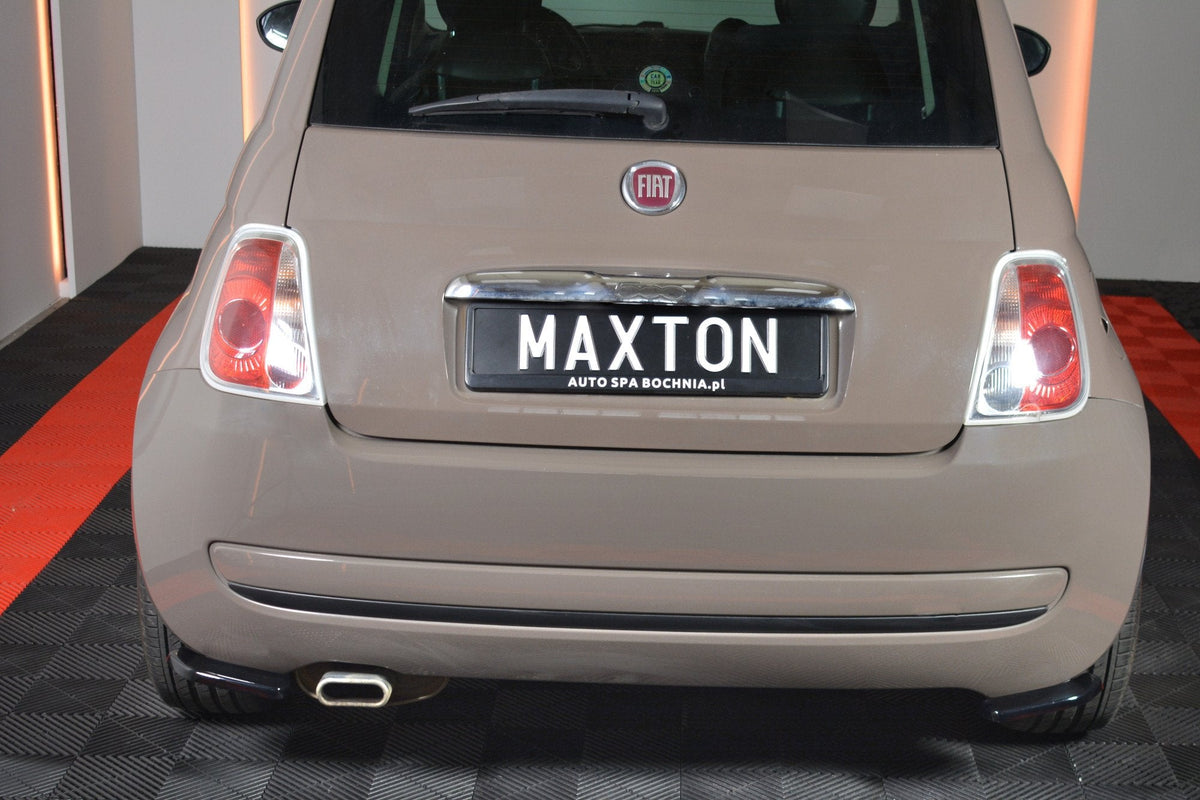 Maxton Design - Heck Ansatz Flaps Diffusor für FIAT 500 HATCHBACK vor Facelift - Aerowerk.