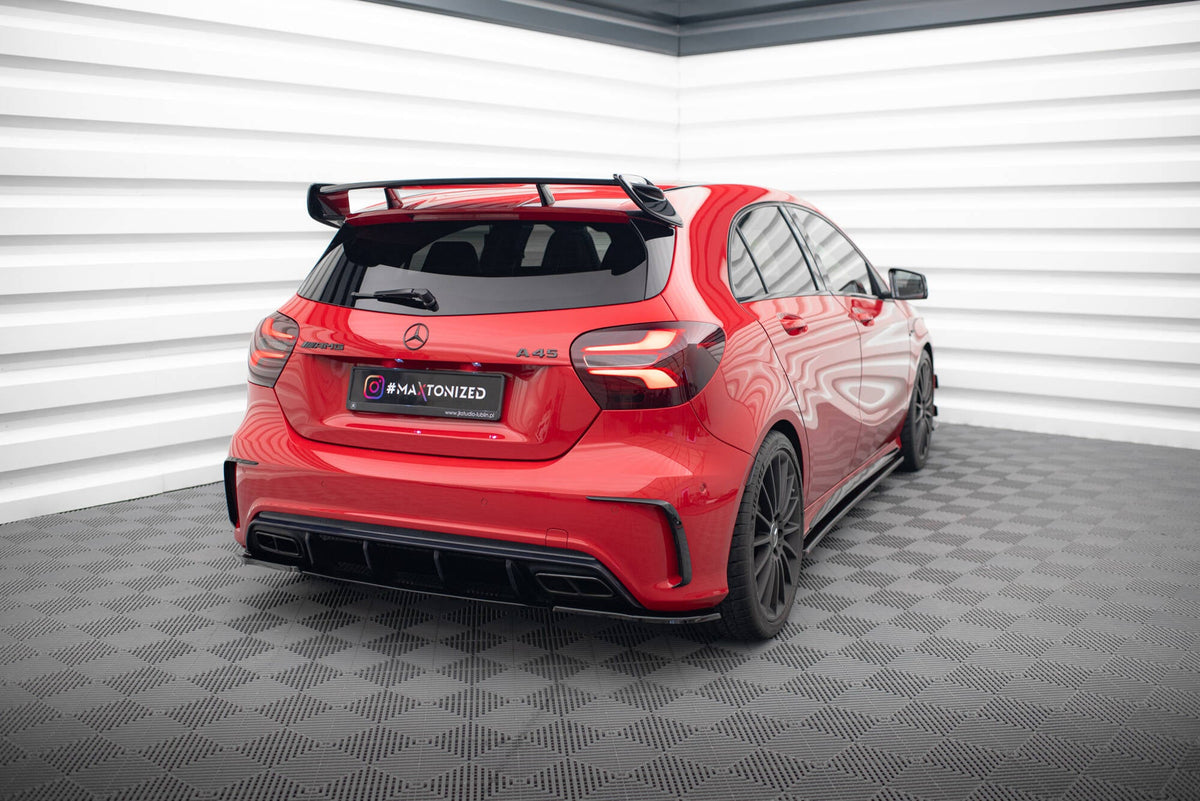 Maxton Design - Heck Ansatz Flaps Diffusor für Mercedes A W176 AMG Facelift - Aerowerk.