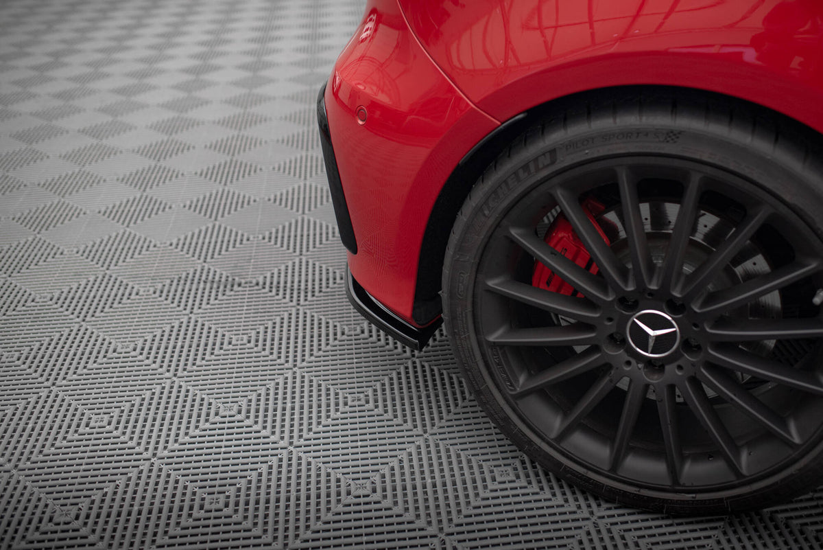Maxton Design - Heck Ansatz Flaps Diffusor für Mercedes A W176 AMG Facelift - Aerowerk.
