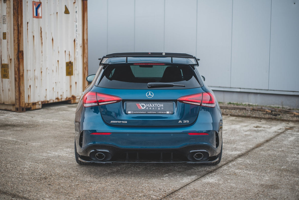 Maxton Design - Heck Ansatz Flaps Diffusor für Mercedes A35 AMG Aero Hatchback W177 - Aerowerk.
