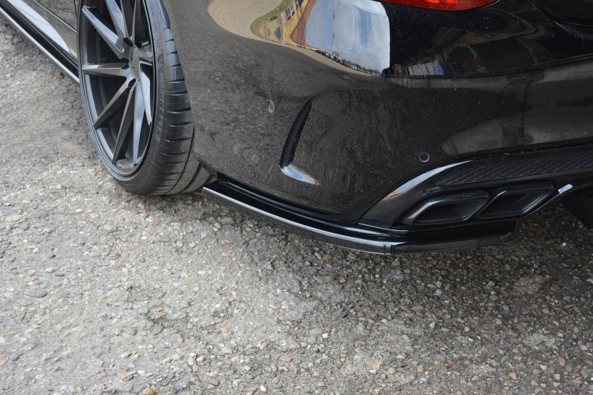 Maxton Design - Heck Ansatz Flaps Diffusor für Mercedes - AMG C 43 Limousine W205 Facelift - Aerowerk.
