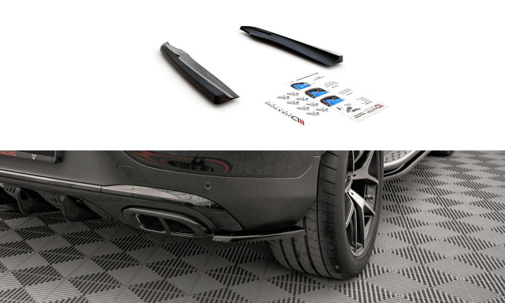 Maxton Design - Heck Ansatz Flaps Diffusor für Mercedes - Benz GLC Coupe AMG - Line C253 Facelift - Aerowerk.