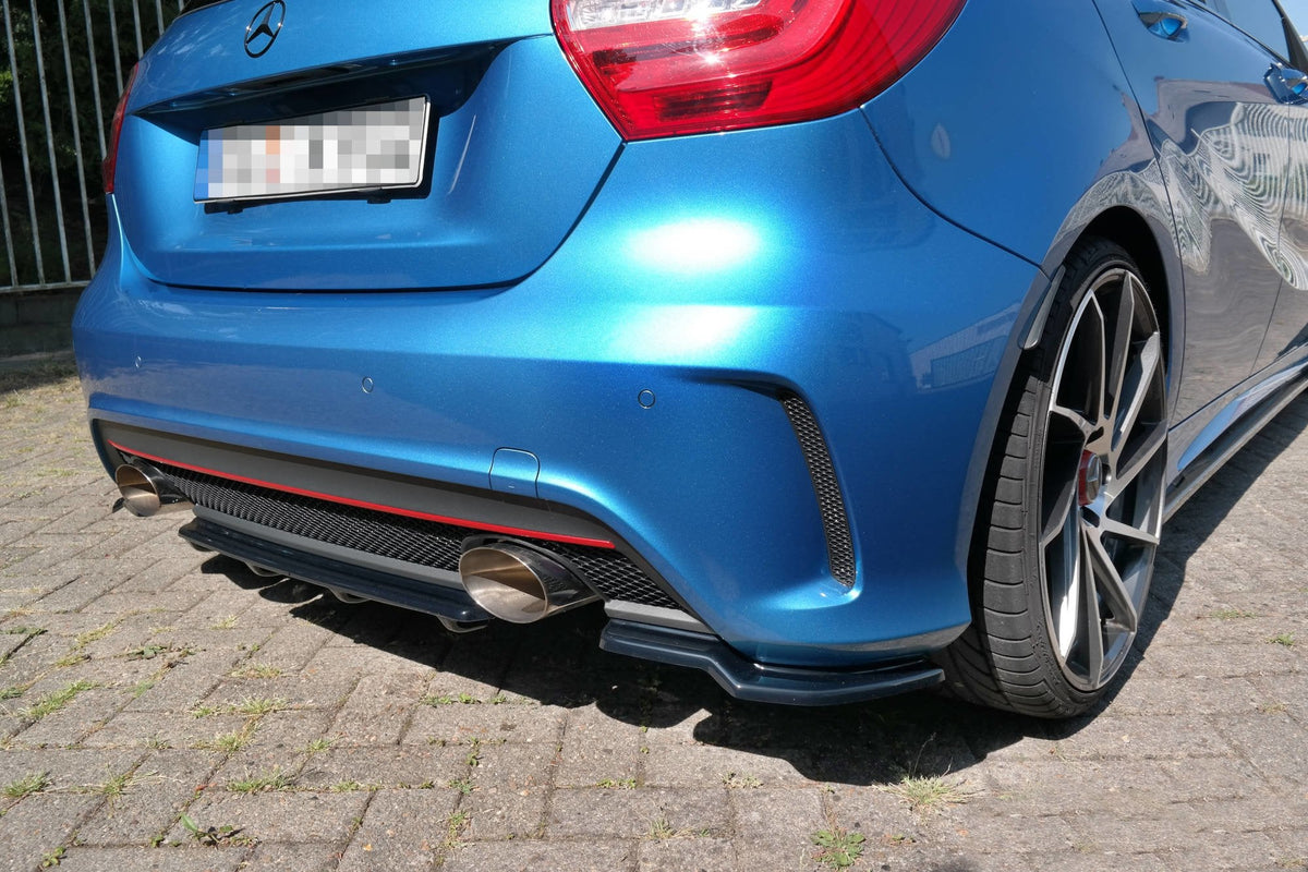 Maxton Design - Heck Ansatz Flaps Diffusor für Mercedes W176 AMG - LINE vor Facelift - Aerowerk.
