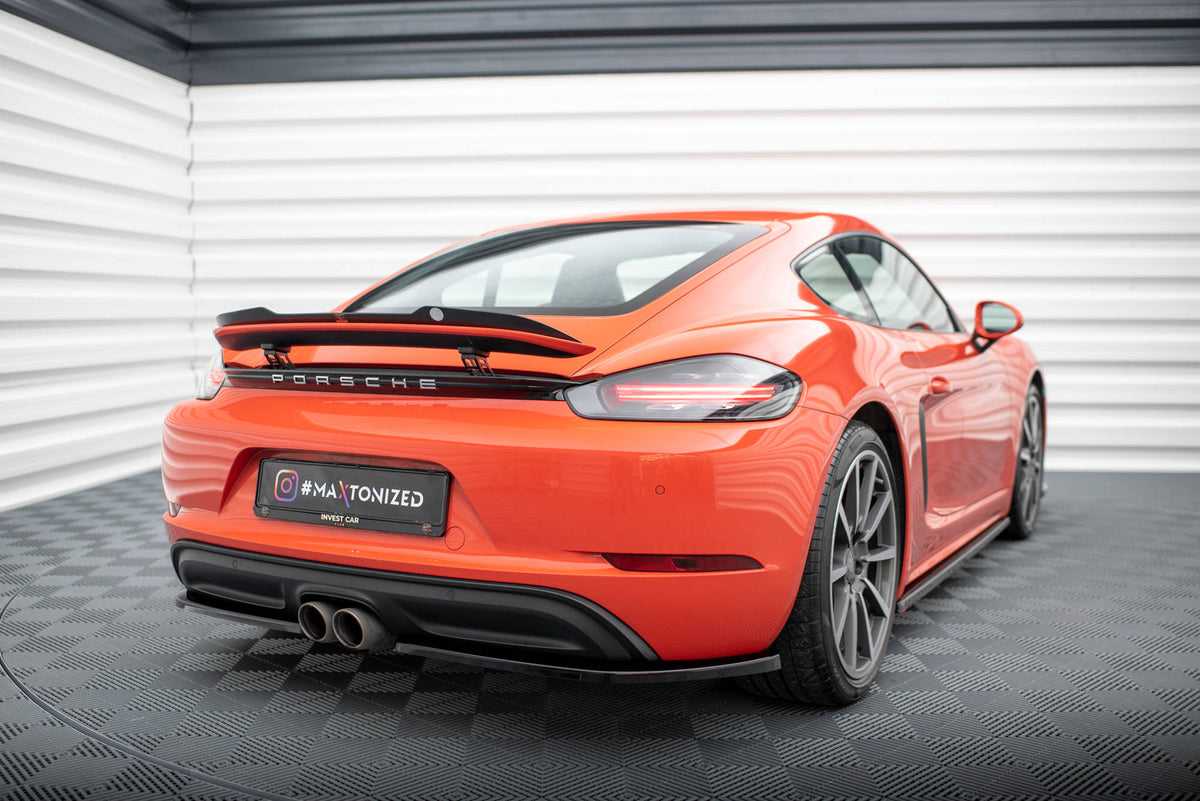 Maxton Design - Heck Ansatz Flaps Diffusor für Porsche 718 Cayman 982c - Aerowerk.
