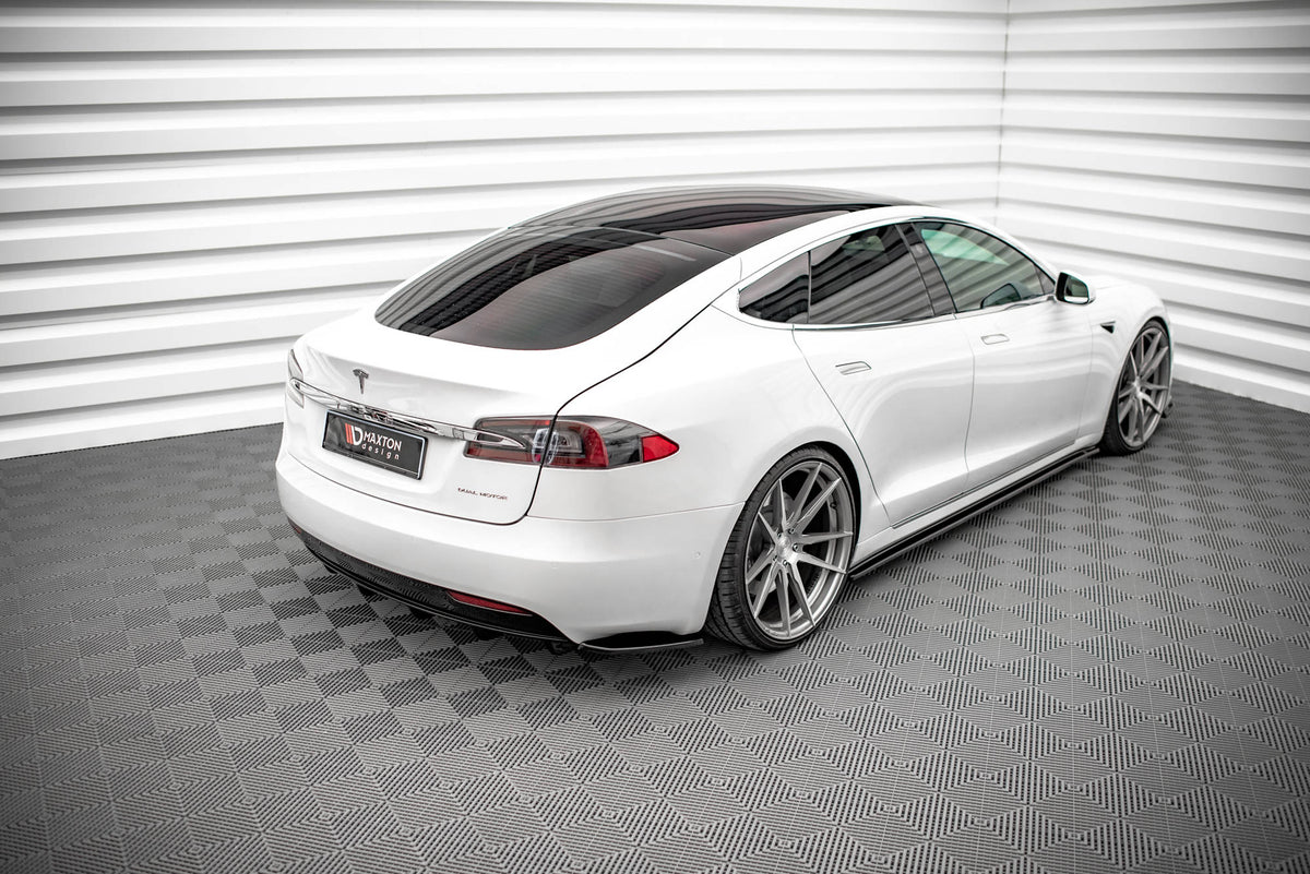 Maxton Design - Heck Ansatz Flaps Diffusor für Tesla Model S Facelift - Aerowerk.