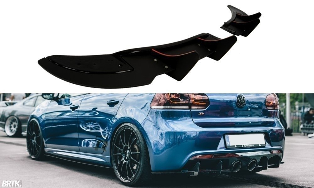 Maxton Design - Heck Ansatz Flaps Diffusor für VW GOLF 6 R (CNC) - Aerowerk.