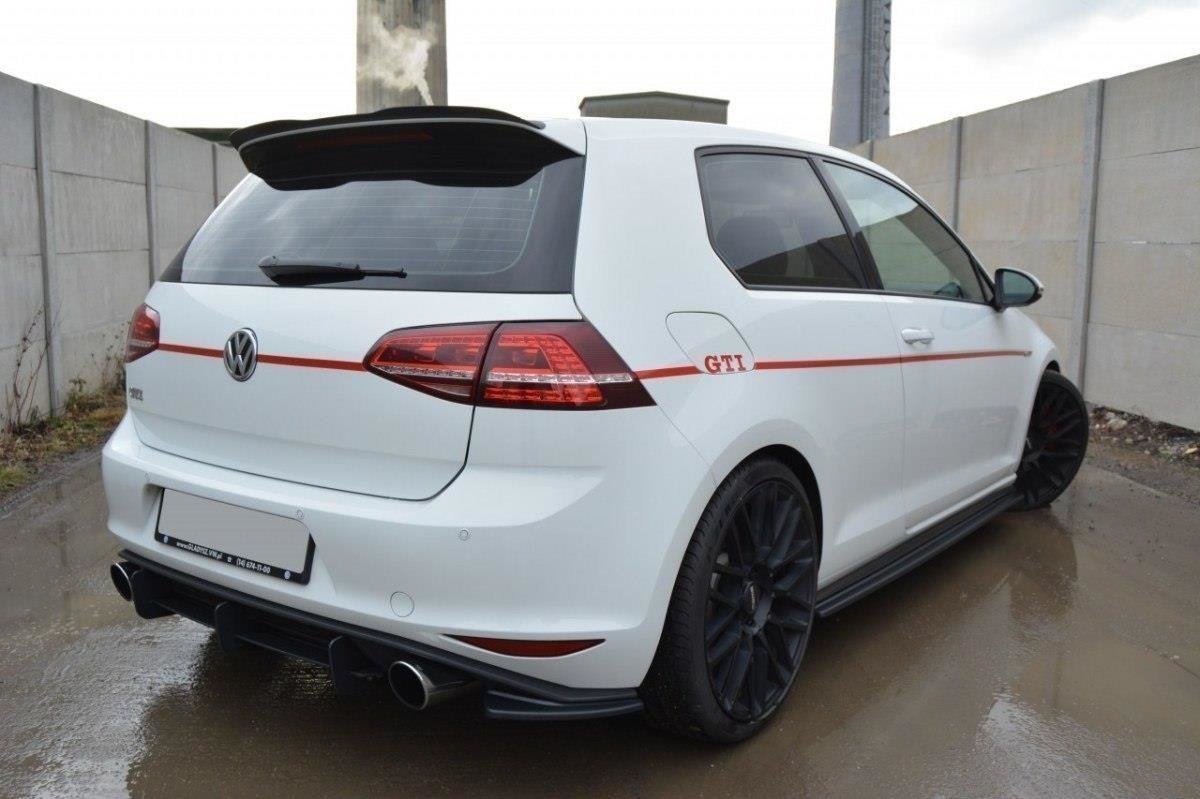 Maxton Design - Heck Ansatz Flaps Diffusor für VW GOLF 7 GTI - Aerowerk.