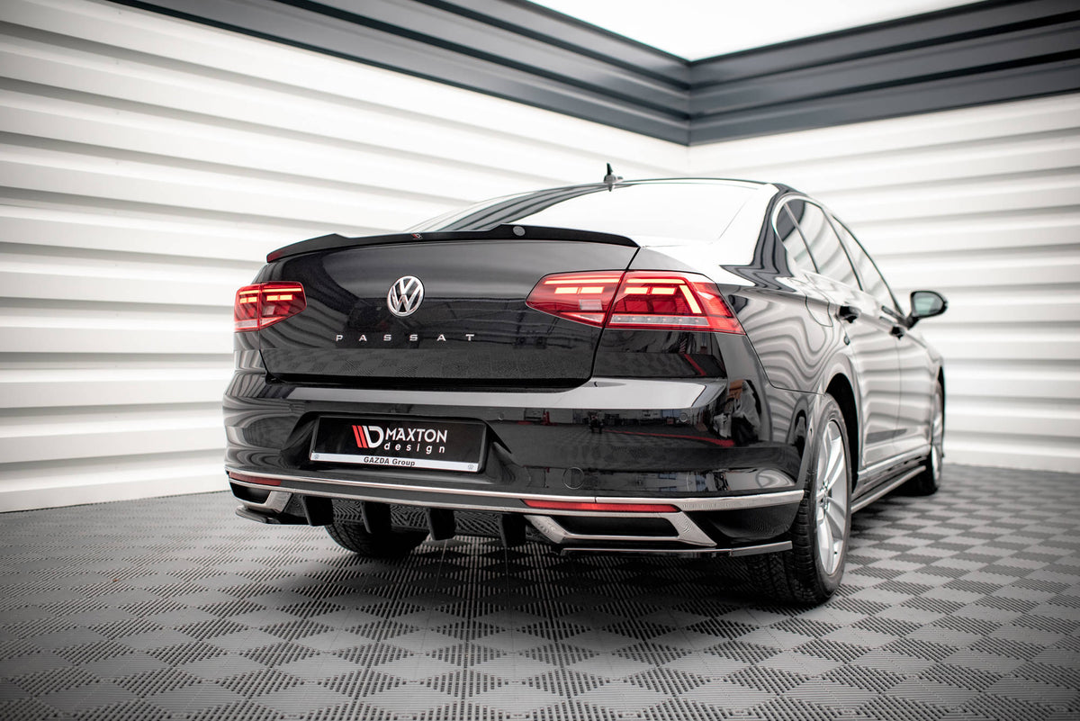 Maxton Design - Heck Ansatz Flaps Diffusor für VW Passat B8 Facelift - Aerowerk.