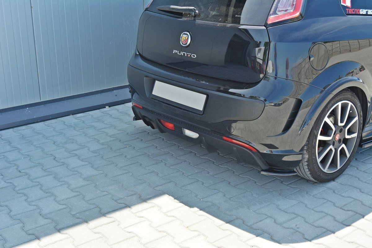 Maxton Design - Heck Ansatz Flaps Diffusor passend für passend für Fiat Punto Evo Abarth - Aerowerk.