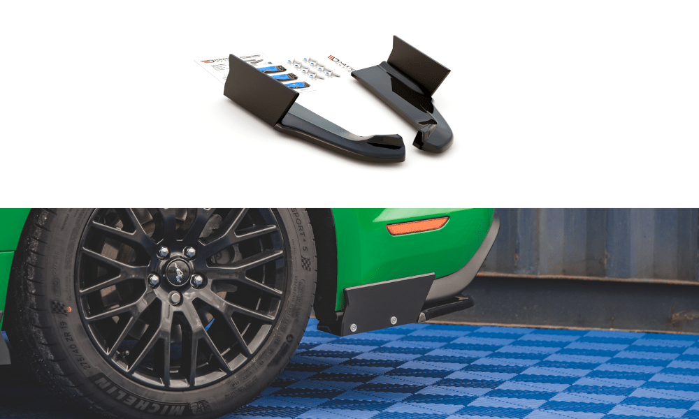 Maxton Design - Heck Ansatz Flaps Diffusor V1 + Flaps für Ford Mustang GT Mk6 Facelift - Aerowerk.