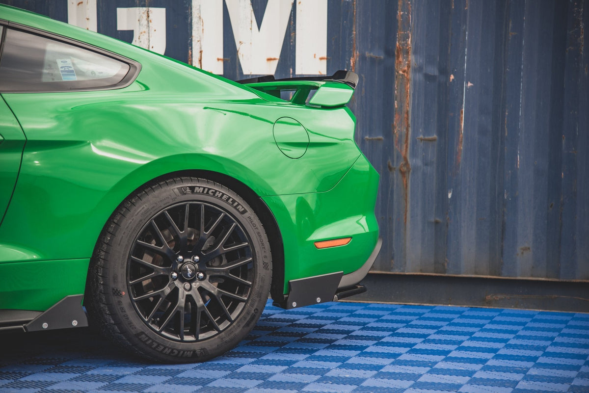 Maxton Design - Heck Ansatz Flaps Diffusor V1 + Flaps für Ford Mustang GT Mk6 Facelift - Aerowerk.