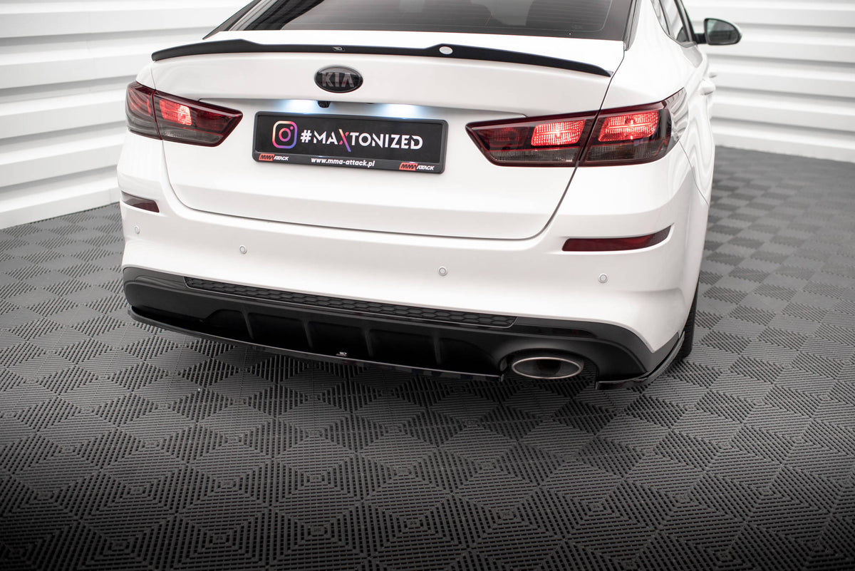 Maxton Design - Heck Ansatz Flaps Diffusor V1 für Kia Optima Mk4 Facelift - Aerowerk.
