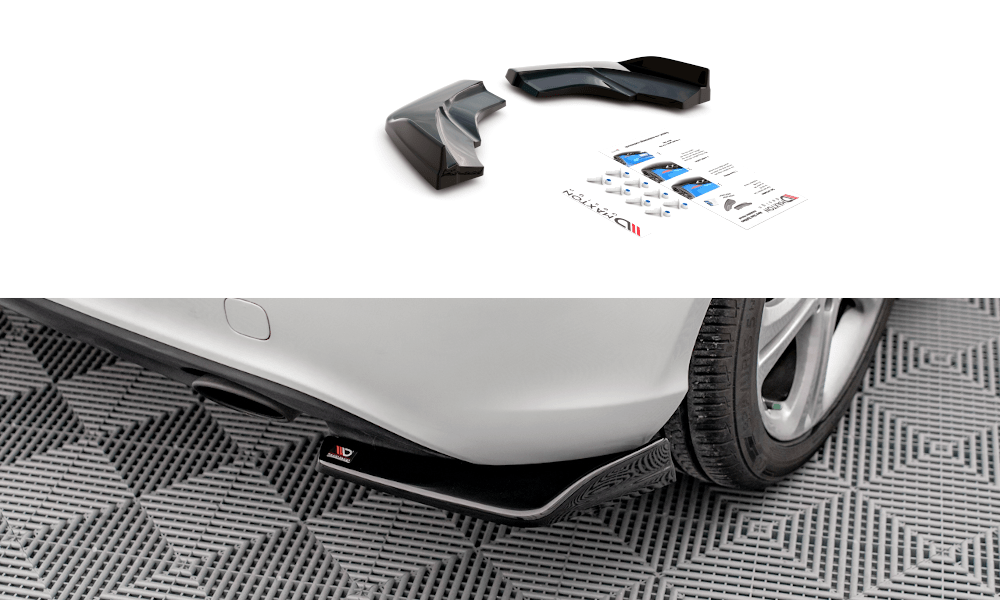 Maxton Design - Heck Ansatz Flaps Diffusor V1 für Mercedes - Benz A W176 - Aerowerk.