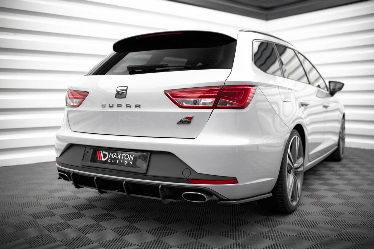 Maxton Design - Heck Ansatz Flaps Diffusor V1 für Seat Leon Cupra Sportstourer Mk3 - Aerowerk.