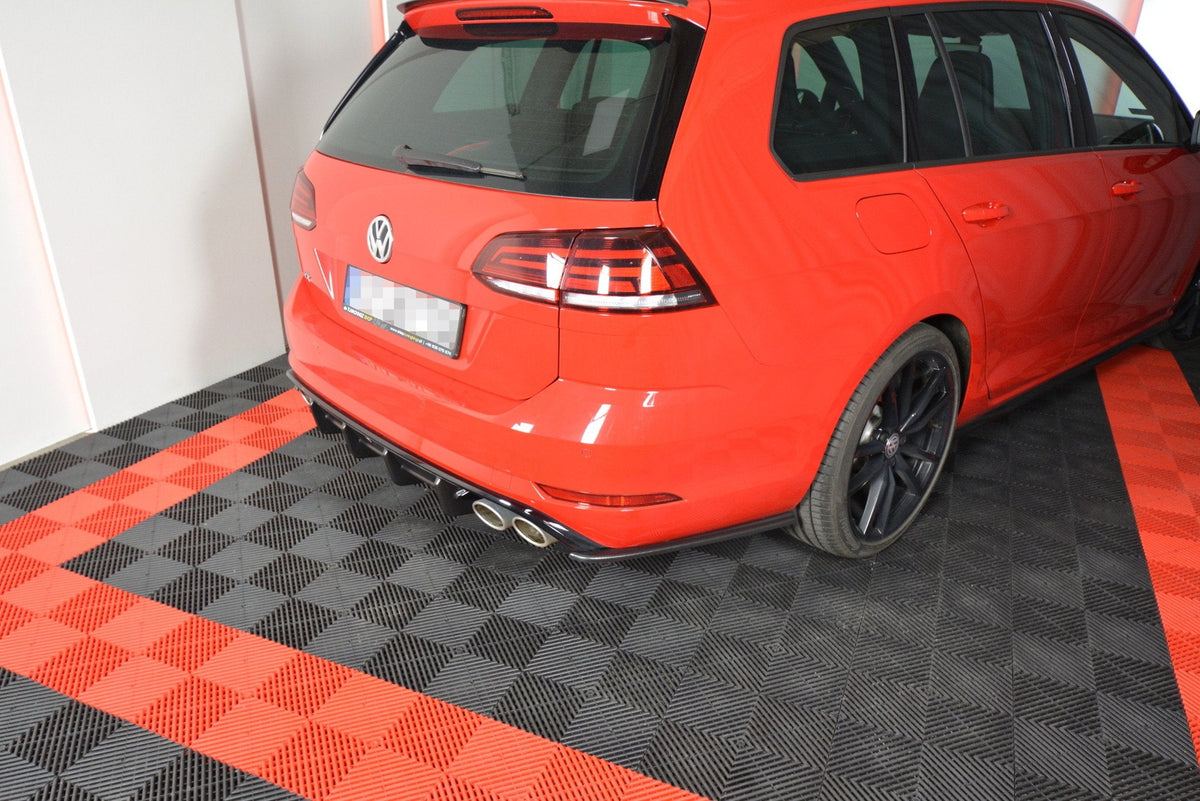 Maxton Design - Heck Ansatz Flaps Diffusor V1 für VW GOLF 7 R VARIANT FACELIFT - Aerowerk.