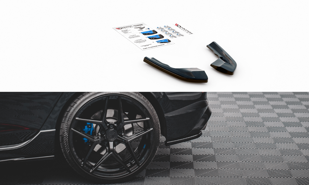 Maxton Design - Heck Ansatz Flaps Diffusor V1 für VW Golf R Mk8 Facelift - Aerowerk.