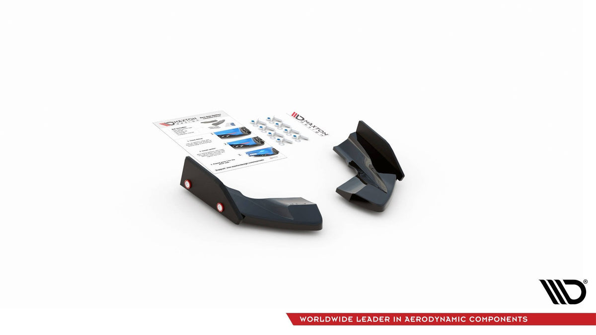 Maxton Design - Heck Ansatz Flaps Diffusor V2 + Flaps für VW Golf R Mk8 Facelift - Aerowerk.
