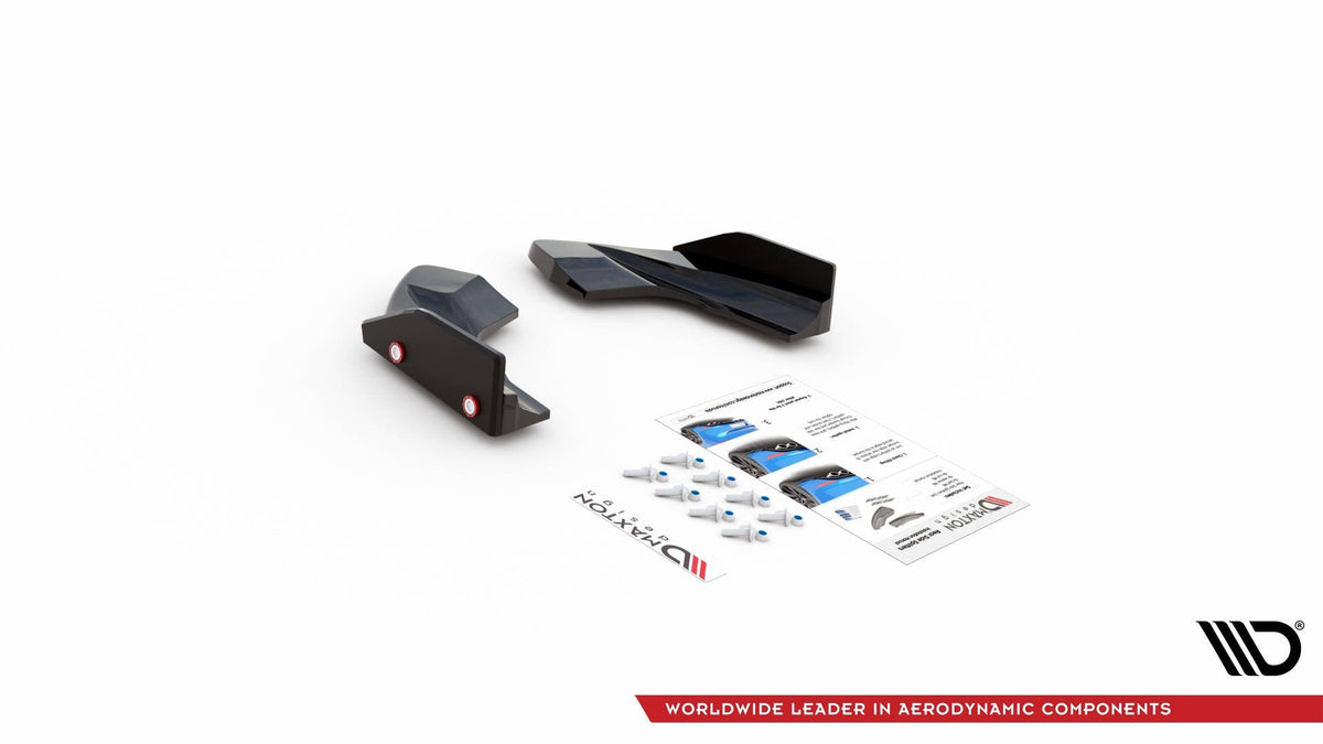 Maxton Design - Heck Ansatz Flaps Diffusor V2 + Flaps für VW Golf R Mk8 Facelift - Aerowerk.