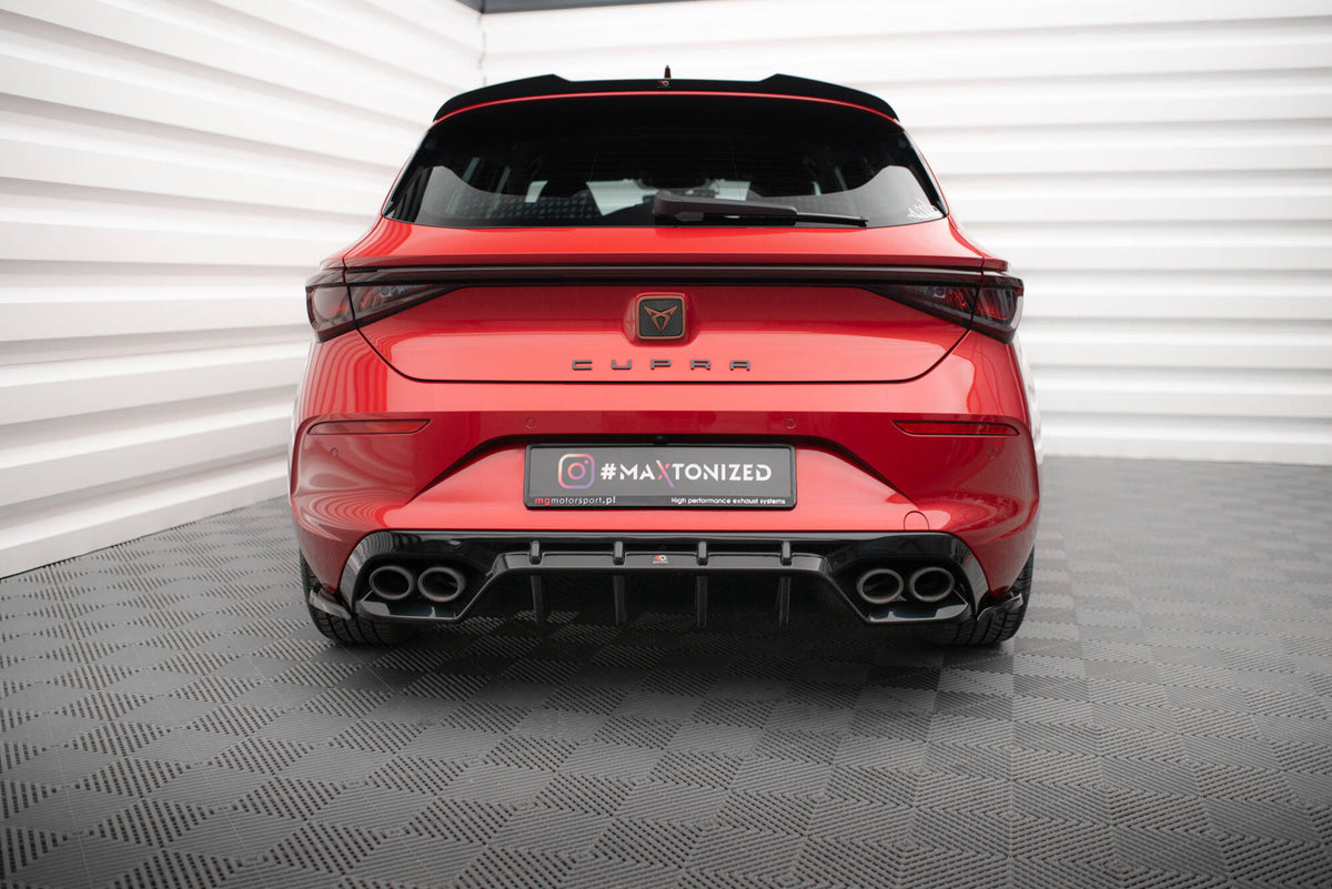 Maxton Design - Heck Ansatz Flaps Diffusor V2 für Cupra Leon Hatchback Mk1 - Aerowerk.
