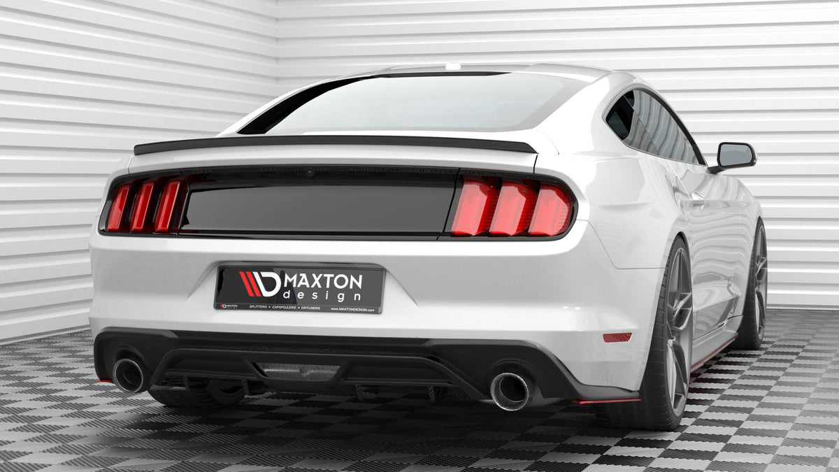 Maxton Design - Heck Ansatz Flaps Diffusor V2 für Ford Mustang Mk6 Facelift - Aerowerk.