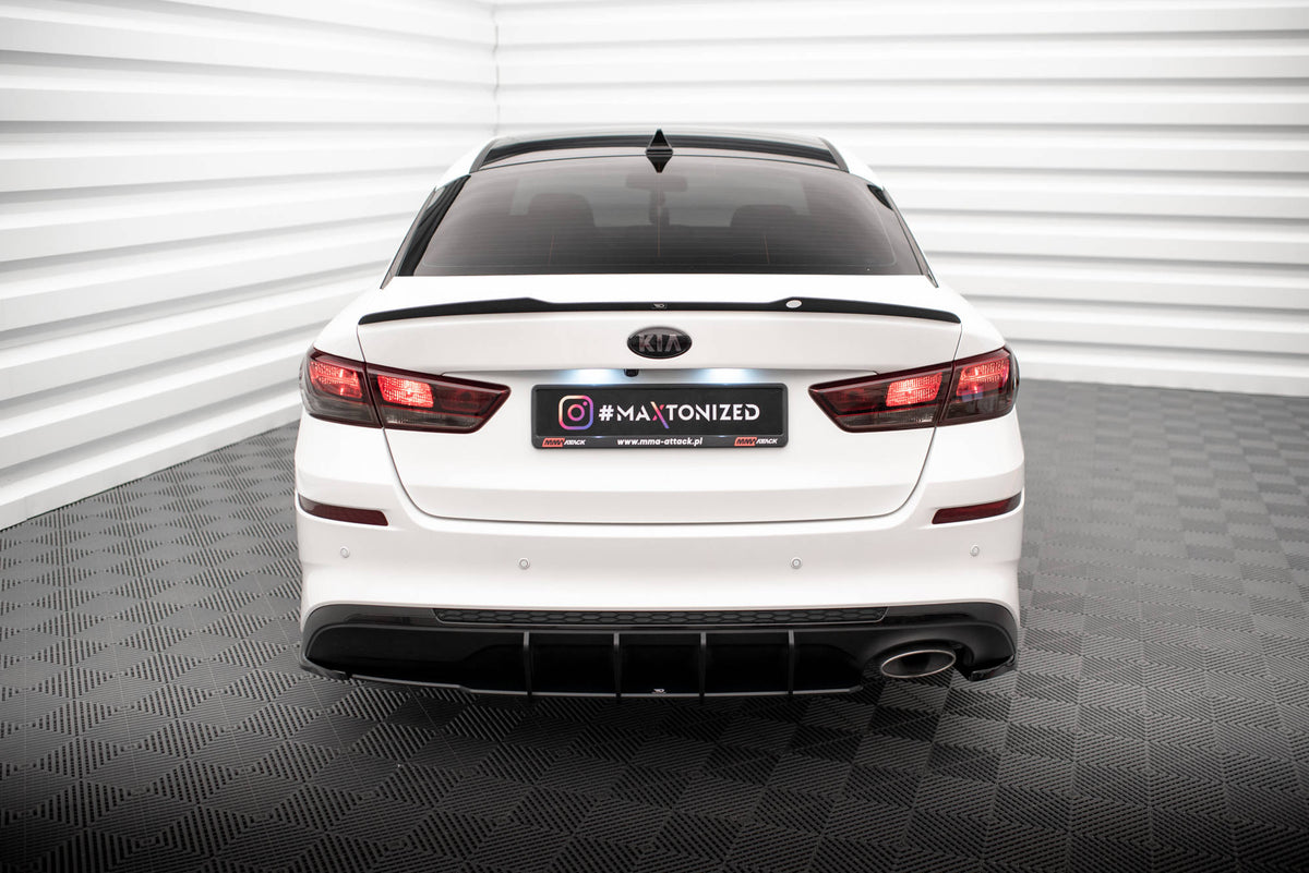 Maxton Design - Heck Ansatz Flaps Diffusor V2 für Kia Optima Mk4 Facelift - Aerowerk.