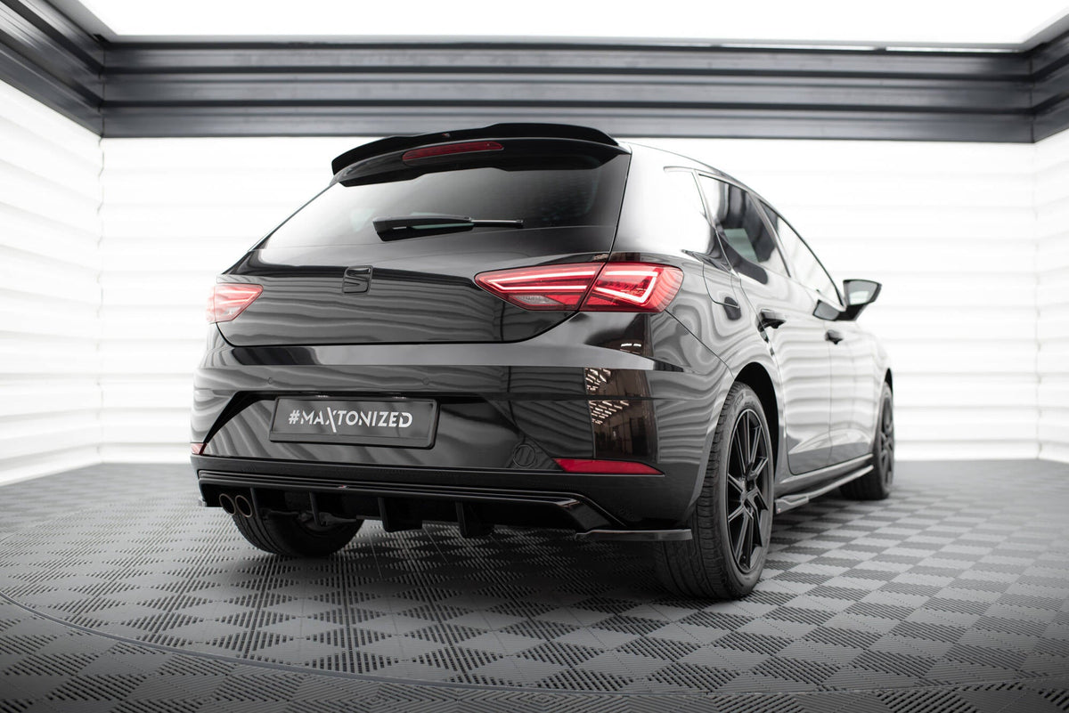 Maxton Design - Heck Ansatz Flaps Diffusor V2 für Seat Leon Hatchback Mk3 Facelift - Aerowerk.