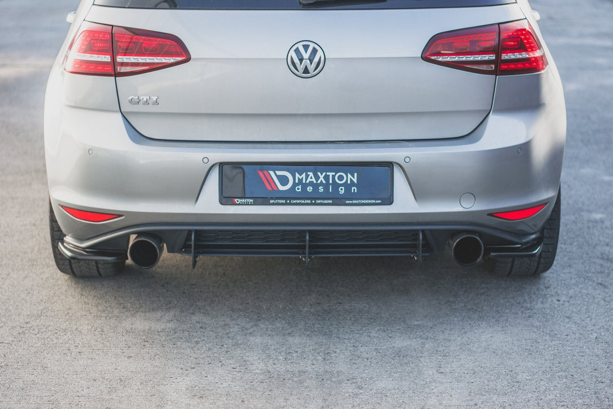 Maxton Design - Heck Ansatz Flaps Diffusor V2 für VW Golf 7 GTI - Aerowerk.