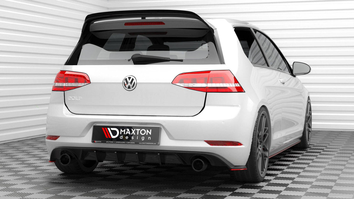 Maxton Design - Heck Ansatz Flaps Diffusor V2 für VW Golf GTI Mk7 Facelift - Aerowerk.