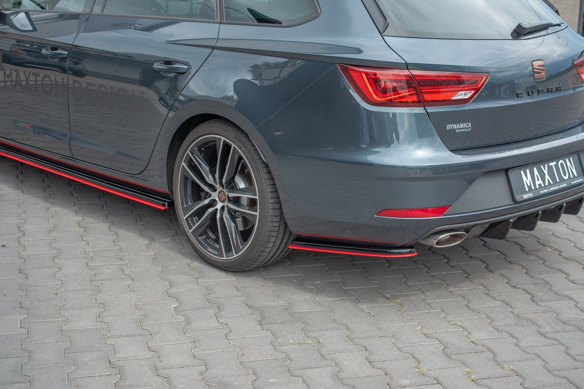 Maxton Design - Heck Ansatz Flaps Diffusor V2 passend für Seat Leon Mk3 Cupra ST Facelift - Aerowerk.