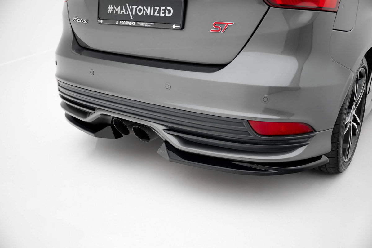 Maxton Design - Heck Ansatz Flaps Diffusor V3 für Ford Focus ST Mk3 Facelift - Aerowerk.