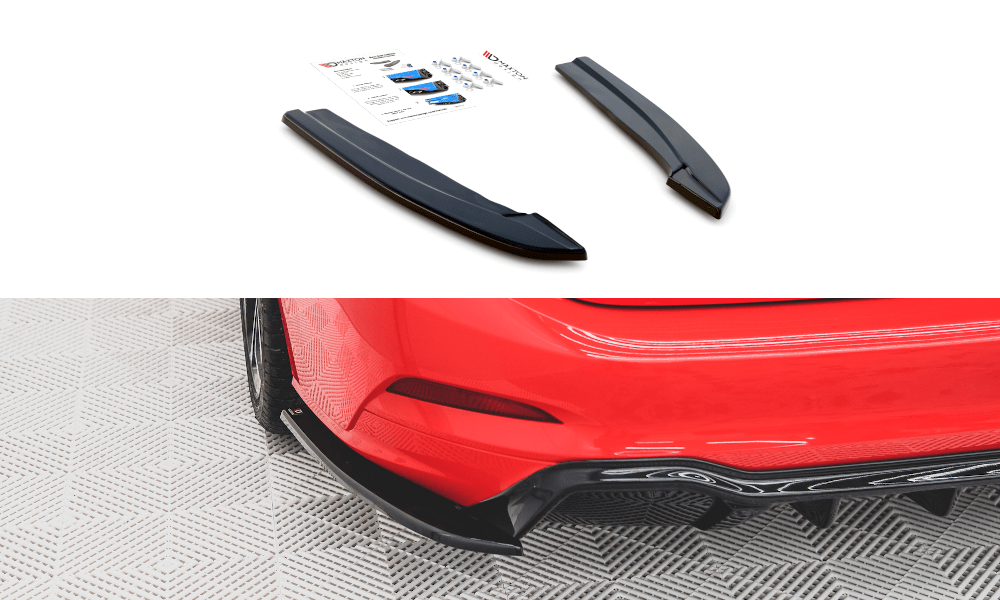 Maxton Design - Heck Ansatz Flaps Diffusor V3 für (Für Diffusor ) Ford Focus ST - Line Kombi Mk4 - Aerowerk.