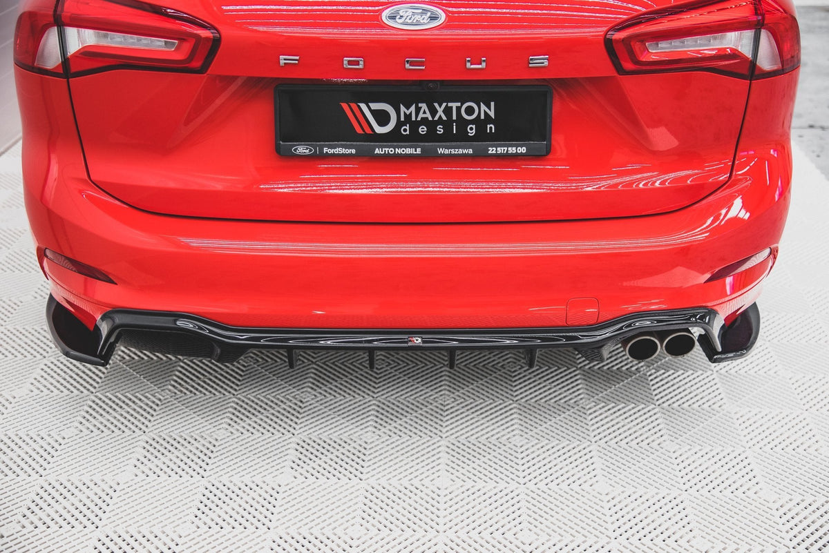 Maxton Design - Heck Ansatz Flaps Diffusor V3 für (Für Diffusor ) Ford Focus ST - Line Kombi Mk4 - Aerowerk.