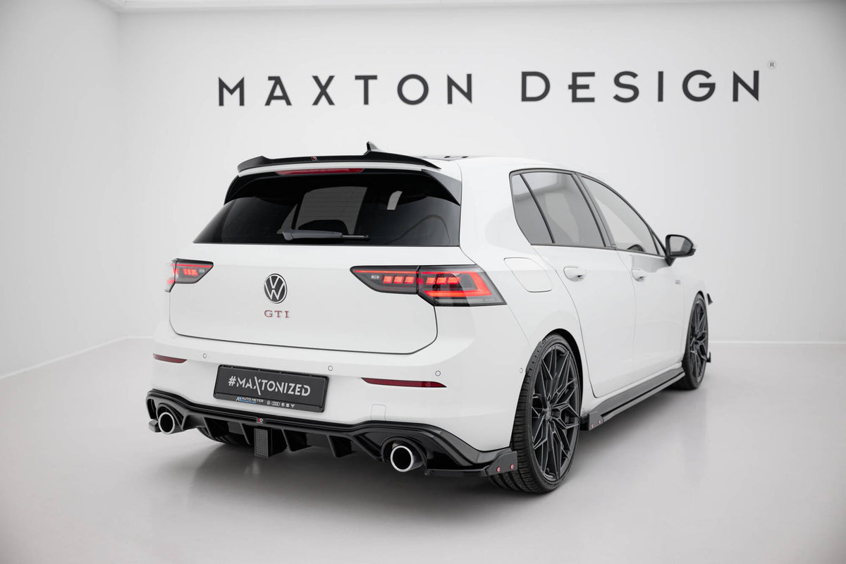 Maxton Design - Heck Ansatz Flaps Diffusor V4 + Flaps für VW Golf GTI / GTE Mk8 - Aerowerk.