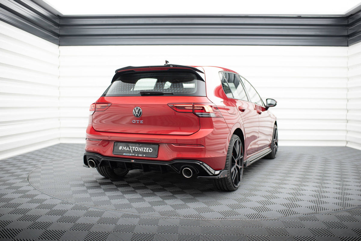 Maxton Design - Heck Ansatz Flaps Diffusor V4 + Flaps für VW Golf GTI / GTE Mk8 - Aerowerk.