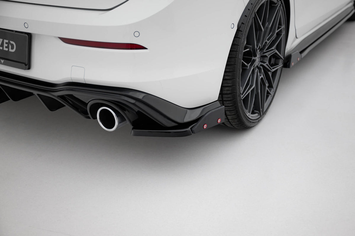 Maxton Design - Heck Ansatz Flaps Diffusor V4 + Flaps für VW Golf GTI / GTE Mk8 - Aerowerk.