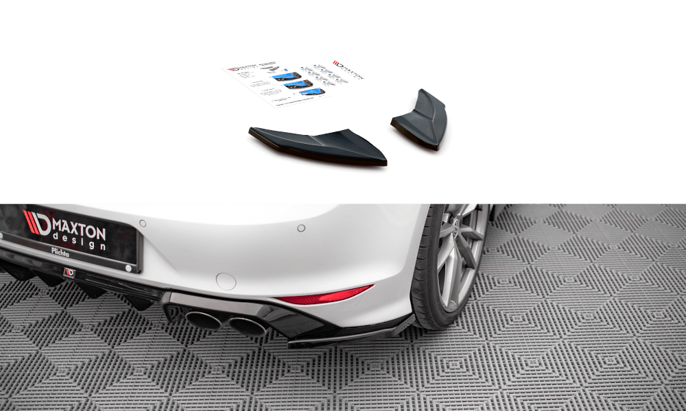 Maxton Design - Heck Ansatz Flaps Diffusor V4 für VW Golf R Mk7 - Aerowerk.