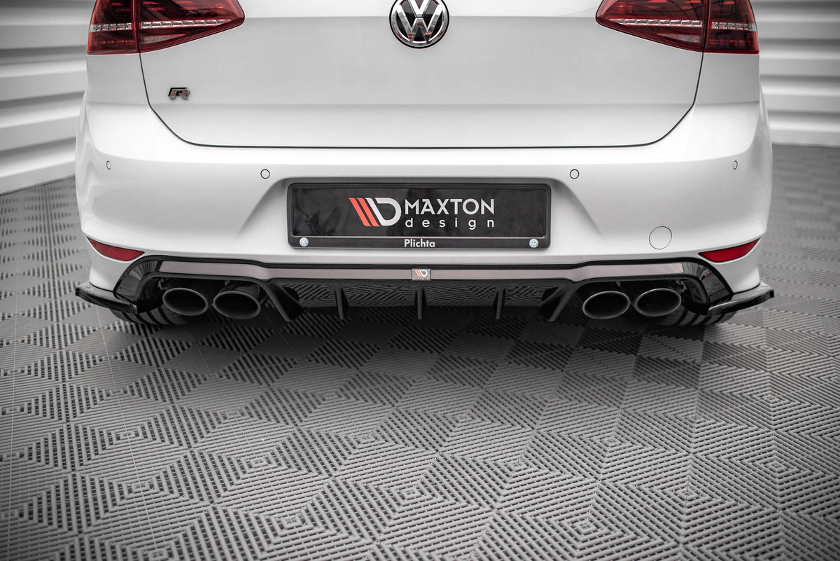 Maxton Design - Heck Ansatz Flaps Diffusor V4 für VW Golf R Mk7 - Aerowerk.