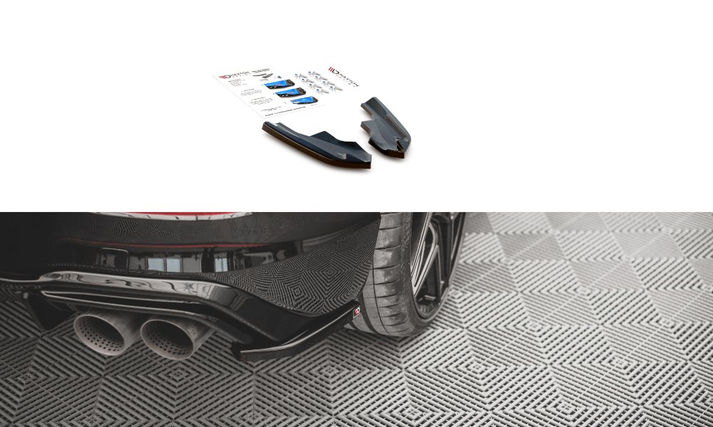 Maxton Design - Heck Ansatz Flaps Diffusor V4 für VW Golf R Mk8 Facelift - Aerowerk.