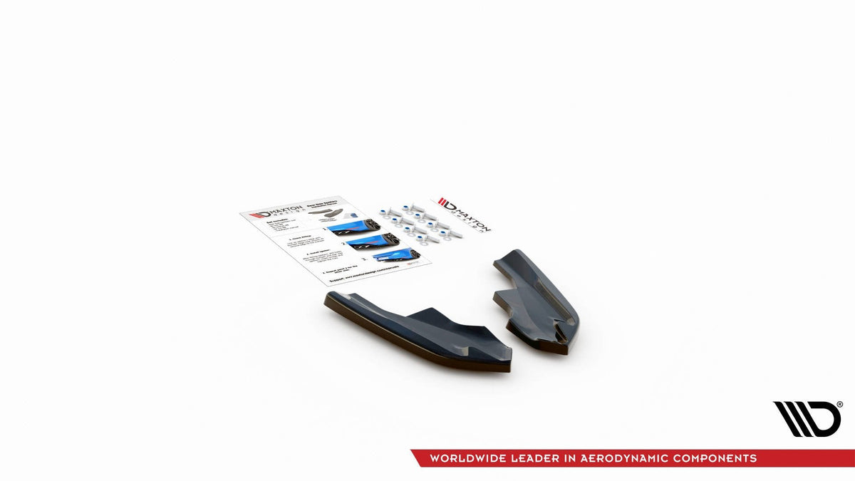 Maxton Design - Heck Ansatz Flaps Diffusor V4 für VW Golf R Mk8 Facelift - Aerowerk.