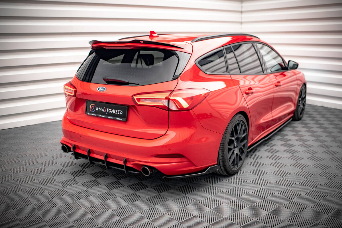 Maxton Design - Heck Ansatz Flaps Diffusor V6 für Ford Focus Kombi ST Mk4 - Aerowerk.