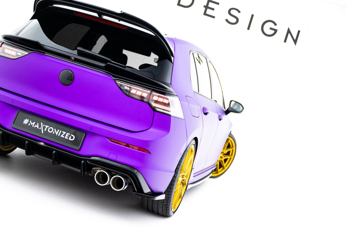 Maxton Design - Heck Ansatz Flaps Diffusor V6 für VW Golf R Mk8 Facelift - Aerowerk.
