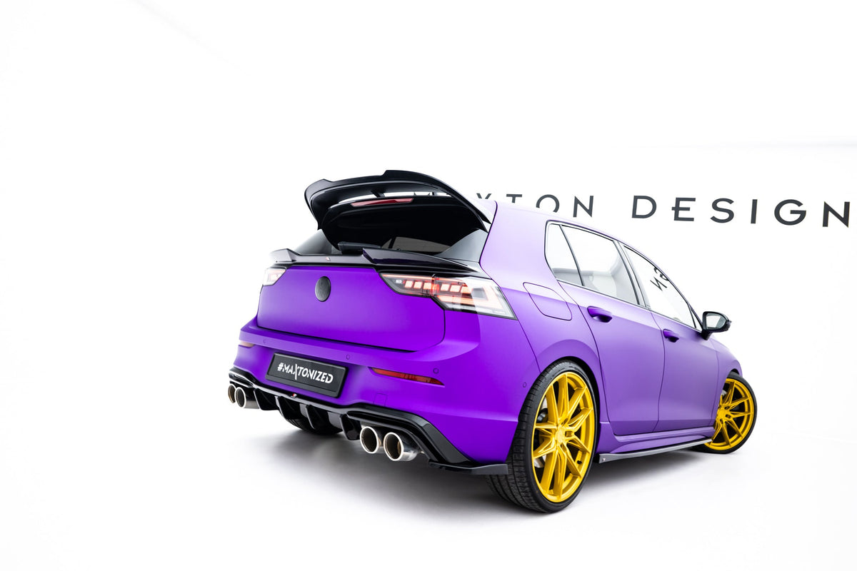 Maxton Design - Heck Ansatz Flaps Diffusor V6 für VW Golf R Mk8 Facelift - Aerowerk.