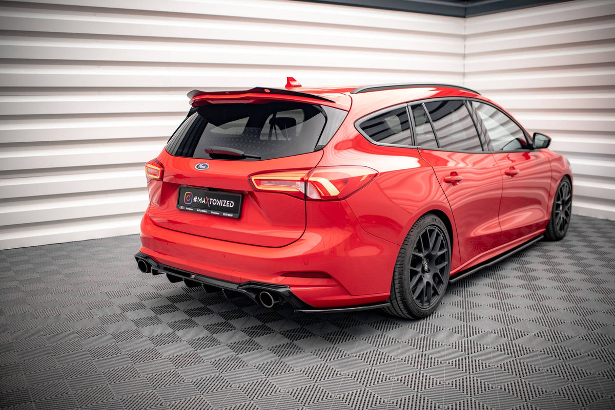 Maxton Design - Heck Ansatz Flaps Diffusor V7 für Ford Focus Kombi ST Mk4 - Aerowerk.