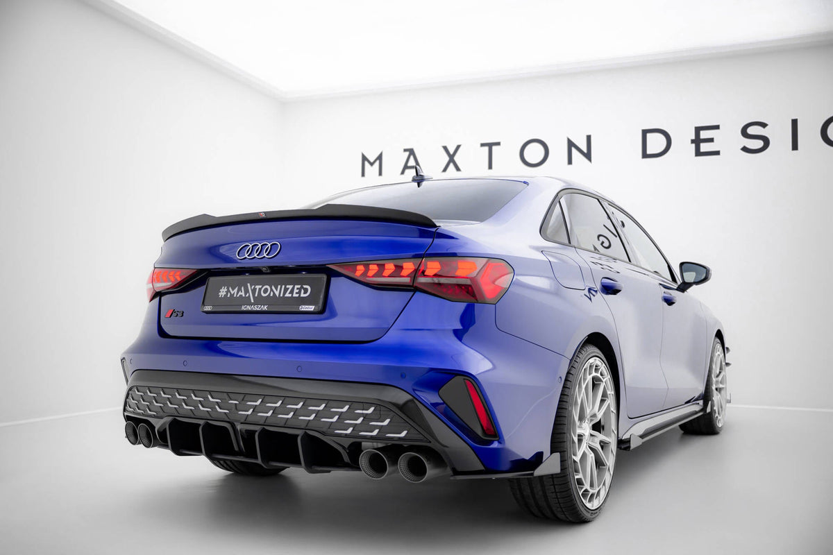 Maxton Design - Hintere Seiten Flaps für Audi S3 Limousine 8Y Facelift - Aerowerk.