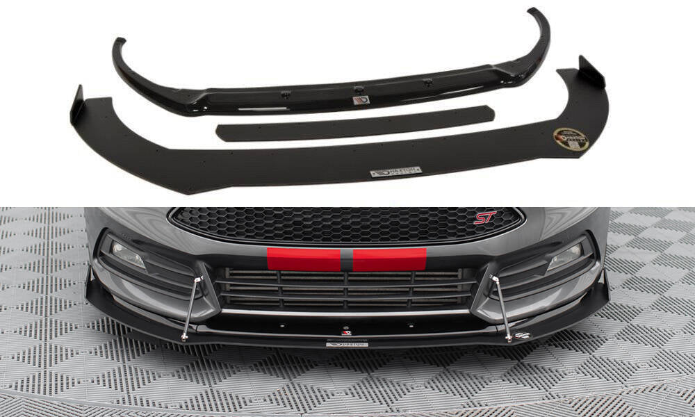 Maxton Design - Hybrid Frontlippe V2 für Ford Focus ST Mk3 FL - Aerowerk.
