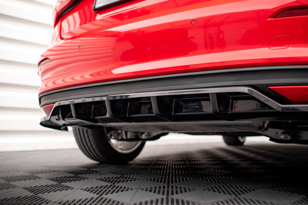 Maxton Design - Mittlerer Cup Diffusor DTM Look Heck Ansatz für Audi A3 Sportback 8Y - Aerowerk.