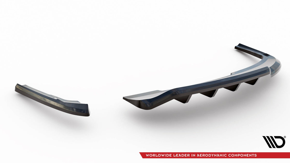 Maxton Design - Mittlerer Cup Diffusor DTM Look Heck Ansatz für Audi A4 Competition B8 Facelift - Aerowerk.